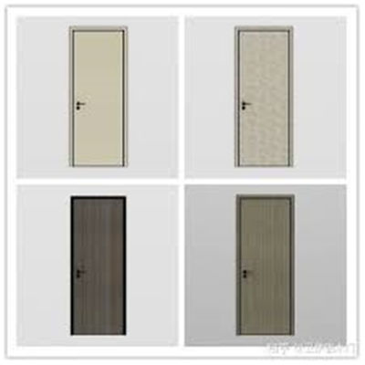 Szary kolor z zamkiem Pojedyncze drzwi aluminiowe drewniane drzwi wejściowe używane do domu