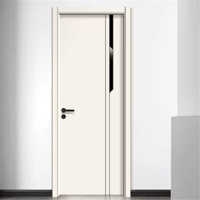 Wewnętrzne drzwi wejściowe z drewna aluminiowego WPC o grubości 40/45 mm z zamkiem