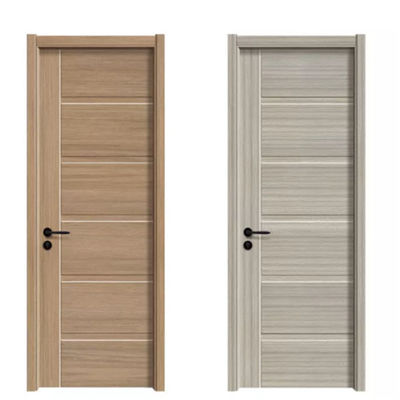 Komercyjne drewniane drzwi wejściowe o grubości 2100 mm z powłoką aluminiową o odporności ogniowej na liście SGS
