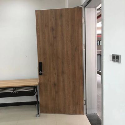 50kg / M3 T45mm Aluminiowe drewniane drzwi wejściowe do domu / szkoły